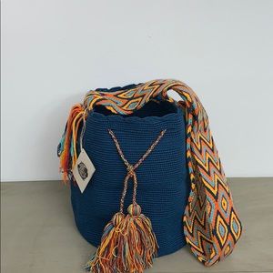 Wayuu Tribe crossbody bag navy
